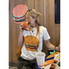 批发40支220克精梳92%棉+8%氨纶后包领修身显瘦正肩短袖<b class='q'>t</b><b class='q'>恤</b>女辣妹短款