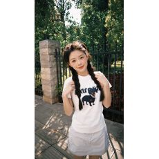 批发40支220克精梳92%棉+8%氨纶后包领<b class='q'>修身</b>显瘦正肩短袖t恤女辣妹短款