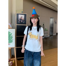 批发40支220克精梳92%棉+8%氨纶后包领<b class='q'>修身</b>显瘦正肩短袖t恤女辣妹短款