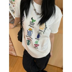 批发40支220克精梳92%棉+8%氨纶后包领<b class='q'>修身</b>显瘦正肩短袖t恤女辣妹短款