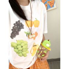 批发韩国<b class='q'>大</b>码<b class='q'>女</b>装纯棉210克100%棉<b class='q'>女</b>夏装慵懒宽松百搭印花短袖T恤韩系