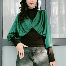 批发官图  欧货2026春秋季新款女士休闲<b class='q'>时尚</b><b class='q'>衬衫</b>洋气漂亮小衫长袖上衣