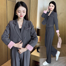 批发官图  新中式时尚<b class='q'>西服</b>套装女2026秋季新款小西装外套阔腿裤两件套