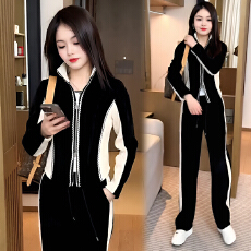 批发官图  2026年秋季新款时尚<b class='q'>运动服</b>套装女减龄宽松<b class='q'>显瘦</b>阔腿裤两件套