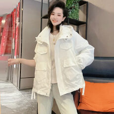 批发官图  韩版连帽<b class='q'>外套</b>女2026秋季新款小个子宽松<b class='q'>休闲</b>百搭工装上衣潮