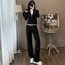 批发官图  高含棉<b class='q'>韩版</b>运动服套<b class='q'>装</b>女2026秋季新款小个子上衣长<b class='q'>裤</b>两件套