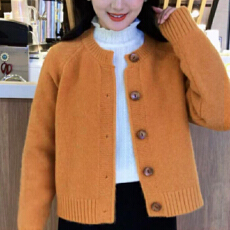 批发官图  <b class='q'>韩版</b>慵懒风时尚毛衣外套女2026春秋新款减龄针织衫外穿上衣