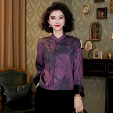 批发官图  新中式国风提花两面穿外套女2026秋季新款洋气百搭开衫上衣