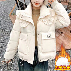 批发官图  2025年爆款秋冬季<b class='q'>妈妈</b>装加绒时尚休闲宽松百搭加厚保暖棉服