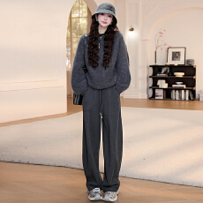 批发官图  <b class='q'>韩版</b>气质穿搭套<b class='q'>装</b>女2025秋冬新款<b class='q'>韩版</b>针织上衣休闲<b class='q'>裤</b>两件套