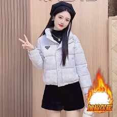 批发官图  欧货高级感减龄长袖<b class='q'>短</b>款棉服女2025冬季新款休瘦面包服外套