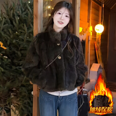 批发官图  时尚<b class='q'>气质</b>百搭套装女2025冬季新款宽松外套阔腿长裤两件套潮