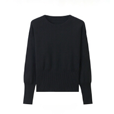 批发官图  设计感圆领套头收腰毛衣女2025秋冬季新款内搭修身<b class='q'>休闲</b>上衣