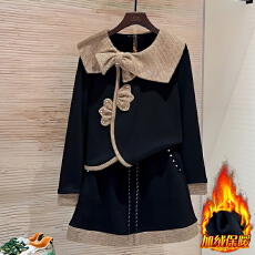 批发官图  高含棉洋气套装女2025<b class='q'>冬</b>季新款高级感上衣高腰半身裙两件套