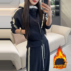 批发官图  韩系慵懒风撞色套装女2025秋冬新款潮流日常简约高级穿搭潮