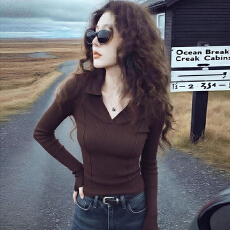 批发官图  高级感气质慵懒套头长袖上衣女2025秋冬新款超好看<b class='q'>针织衫</b>潮