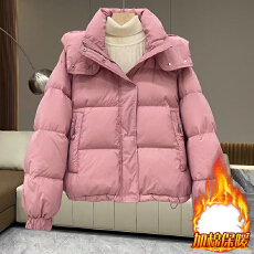 批发官图  时尚宽松连帽长袖棉袄女2026冬季新款<b class='q'>中年</b>妈妈日常百搭棉服