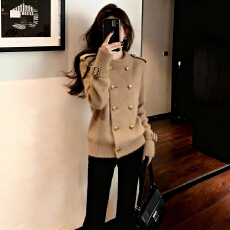 批发官图  2026春<b class='q'>秋</b>新款韩系氛围感千金大小姐穿搭独特别致长袖针织衫