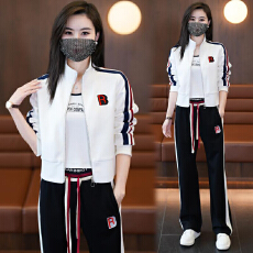 批发官网  高含棉时尚运动套<b class='q'>装</b><b class='q'>女</b>士2026秋季新款时髦外套阔腿裤<b class='q'>两件</b>套