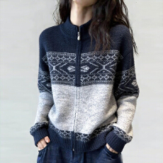 批发官图  韩系复古拉链针织开衫外套女2026春秋新款时髦软糯<b class='q'>针织衫</b>潮