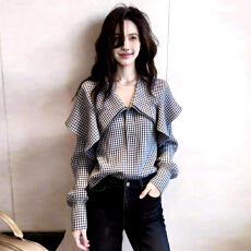 批发官图  小众<b class='q'>时尚</b><b class='q'>潮流</b>设计感衬衫女2026春秋新款宽松百搭通勤上衣潮