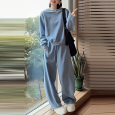 批发官图  高含棉巨好看运动套装女2026春秋季新款套头卫衣长裤两件套