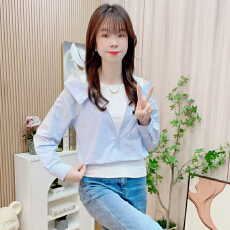 批发官图  设计感假两件超好看衬衫女2026年春秋新款小众通勤百搭上衣