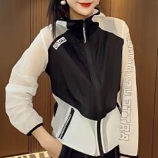 批发官图  户外踏青休闲防晒上衣女2026夏季新款高级感连帽长袖短外套