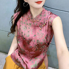 批发官图  高端新中式套<b class='q'>装</b>女2026年夏季新款设计感无袖上衣长<b class='q'>裤</b>两件套