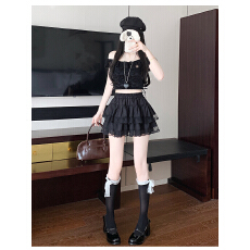 批发大码女装夏季芭蕾风<b class='q'>蕾丝</b>花边半身裙蛋糕裙女高腰防走光蓬蓬裙短裙