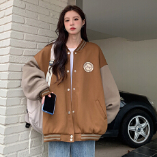 批发美式复古棒球服外套女春秋季2026<b class='q'>新款</b>学生百搭小个子chic港风夹克