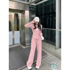 批发休闲时尚套<b class='q'>装</b><b class='q'>女</b>秋季2025新款小个子穿搭减龄连帽卫衣阔腿裤<b class='q'>两件</b>套