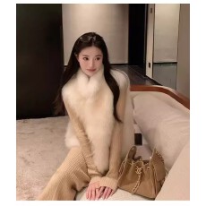 批发韩风chic加厚保暖高领环保皮草马甲<b class='q'>外套</b>秋冬叠穿外搭马甲上衣<b class='q'>女装</b>