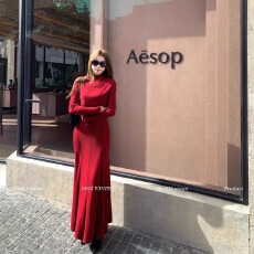 批发2026早春新款设计感新款通勤高端女装鱼尾连衣裙+披肩