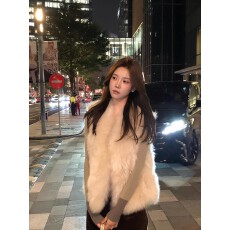 批发仿羊羔毛马甲女2026新款<b class='q'>秋</b>冬韩系外穿环保皮草加绒时尚毛茸茸马夹