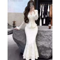 批发纯欲风辣妹性感V领上衣鱼尾半身裙两件套装减龄一整套穿搭26春季