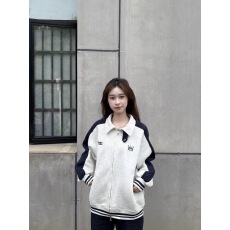 批发美式复古立领撞色拼接插肩<b class='q'>卫衣</b>外套女秋季独特宽松情侣开衫棒球服