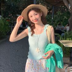 批发原版做法+针织质量+针织吊带背心女2026<b class='q'>春</b>夏新款修身显瘦打底外穿