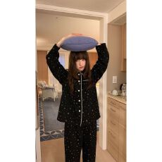 批发优质仿棉睡衣女春秋季2026新款可爱学生宽松休闲长袖家居服套