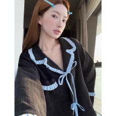 批发优质仿棉睡衣女春秋季2026新款可爱学生宽松休闲<b class='q'>长袖</b>家居服套