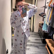 批发加长版优质仿棉睡衣女春秋季2026年款长袖宽松<b class='q'>可爱</b>家居服套装