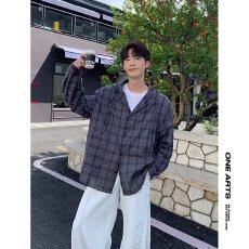 批发25年夏季大童青少年学生160-190男女同款潮牌连帽防晒衣格子<b class='q'>衬衫</b>