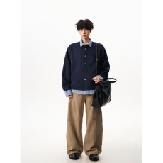批发<b class='q'>日系</b>假两件衬衫男女秋季高街潮牌情侣衬衣<b class='q'>复古</b>宽松学院风运动上衣