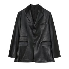 批发黑色西装皮衣外套女高级<b class='q'>春</b>秋中长款新款港风时尚炸街机车外套女酷