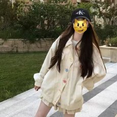 批发港味复古<b class='q'>甜美</b>蕾丝花边牛仔外套女春季2025年新款宽松减龄夹克上衣
