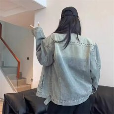 批发牛仔外套2025秋冬新款洋气钉珠女短款韩版时尚百搭显瘦上衣潮