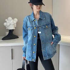 批发2025<b class='q'>春</b>秋新款宽松显瘦牛仔外套女纯色休闲港风牛仔衣百搭夹克上衣