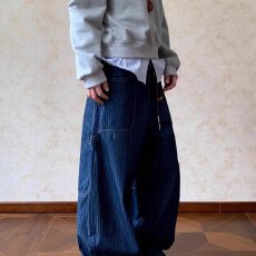 批发丹宁蓝牛仔直筒裤女2025秋季新款松紧高腰休闲宽松抽绳垂感阔腿裤