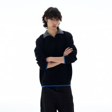 批发春秋美式潮牌假两件<b class='q'>衬衫</b>领卫衣男女重磅宽松休闲百搭情侣打底上衣