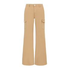 批发美式复古卡其色微喇牛仔裤女高个子高腰加长版显瘦修身百搭拖地裤